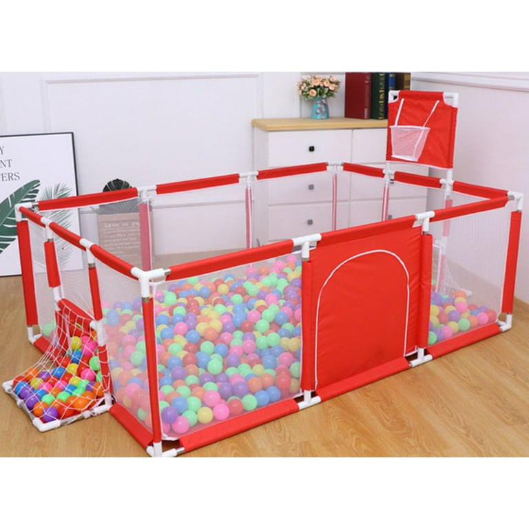 Nagyméretű gyerek járóka focikapukkal és kosárpalánkkal Sky-