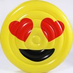 Úszógumi Emoji mintás (mosoly, szív, napszemcsi) 150cmx30cm
