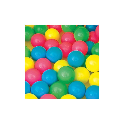 Színes műanyag labda hálóban  60/100db