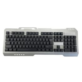   Gaming vezetékes billentyűzet A543, RGB világítás, USB, nemzetközi kiosztás, ezüst