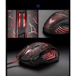 Vezetékes Gamer Egér, 1200-4800dpi, RGB háttérvilágítás, fekete
