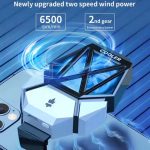 Univerzális Okostelefon hűtő, RGB világítás, gyors hűtés, könnyen hordozható, fekete