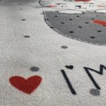 ⬜Gyerekszőnyeg cuki cica mintás