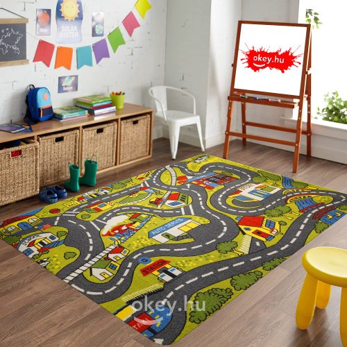 ⬜Mini város mintás gyerekszőnyeg