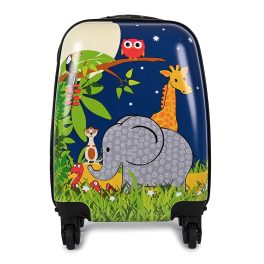 Szafari Mintás Keményfalú Gyerek Bőrönd
